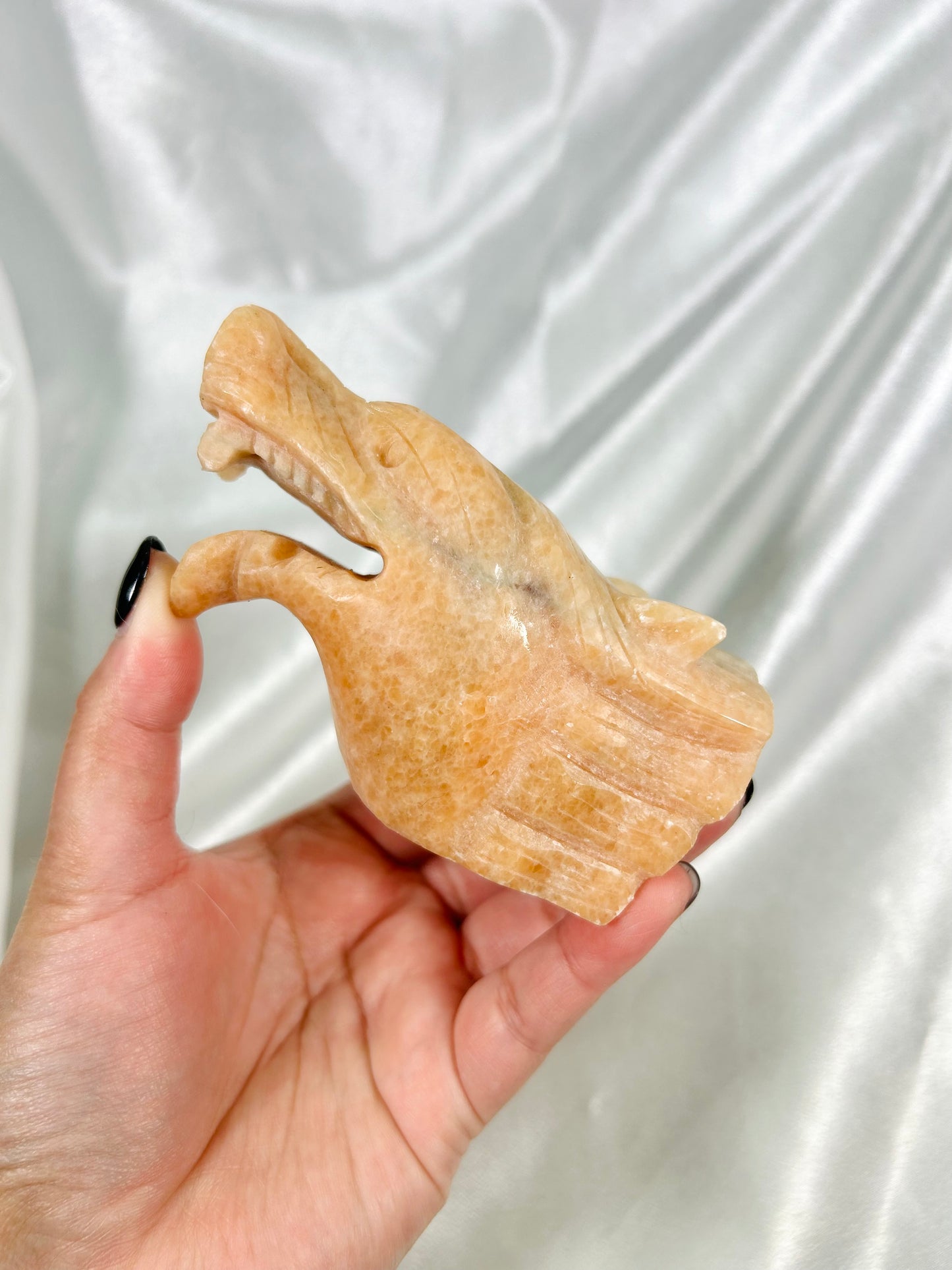 Wolf Head Carving